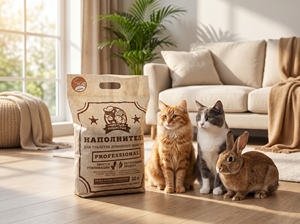 Litière pour chat en blé propre et moelleuse, parfum noix de coco, écologique, granulés naturels agglomérants pour hamsters, chats et lapins 10L - Product Image 4