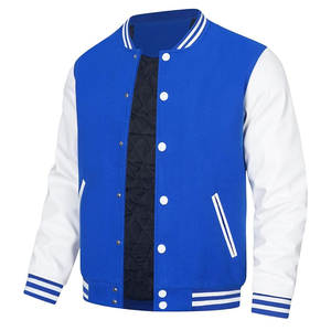 Vestes universitaires d'hiver personnalisées de meilleure qualité pour hommes Tissu de laine respirant Style Letterman Broderie Long Logo surdimensionné - Product Image 4