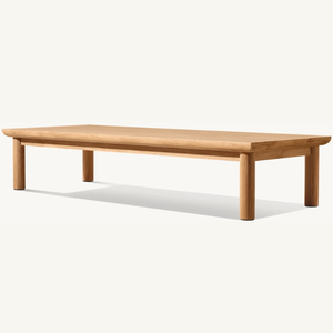 Muebles de mesa rectangulares hechos de madera de buena calidad con un diseño moderno y sencillo, resistentes a la intemperie y a la putrefacción. - Product Image 2