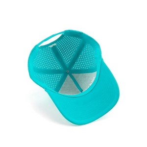 Manufacturer's Custom Breathable Golf <b>Hat</b> 5-Panel Laser Cut Holes Custom Embroidery Logo Adjustable Plastic Back Closure Cap VN - Product Image 5