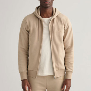 Sweat à capuche de tous les jours avec texture subtile Sweat à capuche de couleur unie avec bord urbain Sweat à capuche polyvalent pour des looks superposés - Product Image 1