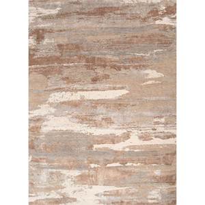 Tapis Entropy en laine et soie de bambou noué à la main, motif abstrait, pour salon, entrée, couloir, design puzzle rectangulaire - Product Image 1