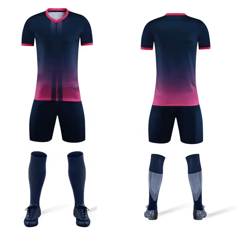 Compras on-line Futebol Jersey novo modelo Top Quality personalizado futebol uniforme atacado Jersey define