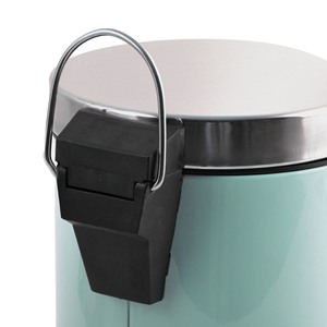 Cubo de basura con pedal de acero inoxidable MSV 'Brest' de 3 litros en verde 25 x 17 cm - Product Image 5