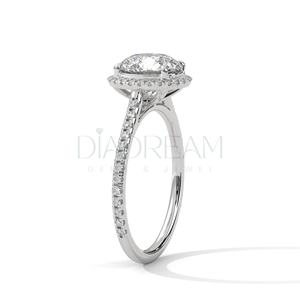 Top qualité 14 carats or jaune Moissanite vente en gros bijoux de mode personnalisés mariage fiançailles Solitaire bague en diamant pour les femmes - Product Image 5