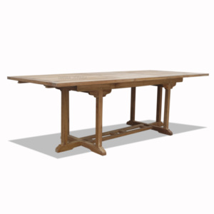 Meubles d'extérieur en teck Table à rallonge rectangulaire - Product Image 2