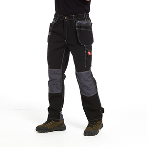 Pantalon de travail cargo en velours côtelé personnalisé pour homme, multi-poches, droit, genoux renforcés, imperméable, léger, randonnée en plein air - Product Image 1