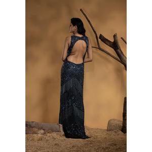 Vestido de Noche de Lujo al por Mayor con Diseño de Escote Profundo en V, Abertura Alta y Ajuste Ceñido al Cuerpo para Galas, Cócteles y Eventos Formales - Product Image 4
