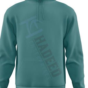 Sudadera con capucha de algodón para hombre, prenda deportiva masculina con estampado único personalizado, fácil de lavar, diseño de logotipo personalizado, Casual, color blanco - Product Image 5