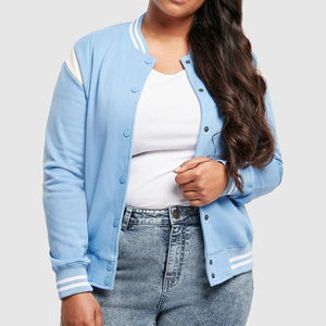 Chaqueta Universitaria Retro Unisex con Cuello Redondo, Dobladillo Acanalado, Forro Cálido, Personalizable con Nombre, Número y Bordado Personalizado - Product Image 1