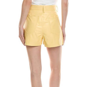 Pantalones cortos de verano bastante amarillo 100% cuero sublimación mujeres pantalones cortos Jogger gimnasio entrenamiento mujeres malla pantalones cortos - Product Image 4