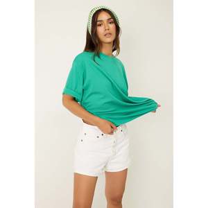 T-shirt ample à col rond en viscose/polyester, style décontracté - Product Image 4