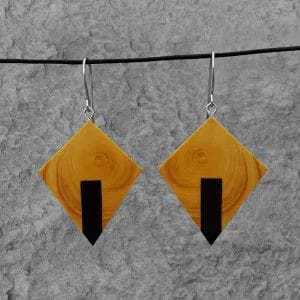 Pendientes de cuentas de semillas con estilo para mujer hechos a mano antiguos, estilo bohemio creativo, joyería de gota de cuero de imitación de madera clásica - Product Image 2