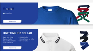 Col en tricot côtelé 95% poly 5% sp 300G-580G/m2 Écologique Durable Motif personnalisé OEM/ODM Échantillon disponible pour les vêtements de sport Uniformes - Product Image 6