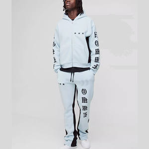 Conjunto Deportivo de Pantalones y Sudadera con Capucha de Felpa 100% Algodón Unisex, Estilo Jogger, Personalizable, Ecológico, para Invierno - Product Image 4