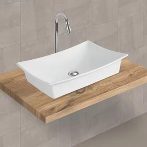 White Rectangle Shape Table Top Basin Lavabo Attractive Price New Type Stand Ceramic Countertop Wash Basin Designs - Product Image 6