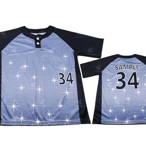 Bouton de remorquage Style nouveauté Baseball uniforme personnalisé sublimé maillot jeunes adultes OEM usine approvisionnement léger porter - Product Image 1