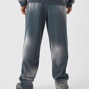 Ensemble survêtement de haute qualité pour homme, streetwear personnalisé, lavage délavé, taille plus, sweat-shirt à capuche, pantalon de survêtement, ensemble de survêtement d'hiver, imprimé uni - Product Image 3