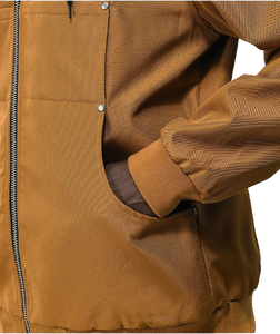 Veste à capuche zippée doublée de travailleur en toile lourde de qualité supérieure 100% sergé de coton pour hommes Veste de mécanicien - Product Image 5