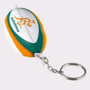 2024 porte-clés Rugby entièrement conçus sur mesure disponibles en matériaux PVC PU et caoutchouc fabriqués en Inde prix de gros - Product Image 6