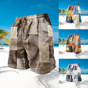 Respirant professionnel vêtements de sport hommes été Shorts pantalons poche cordon taille graphique élastique plage Shorts RRI-MS-09 - Product Image 6