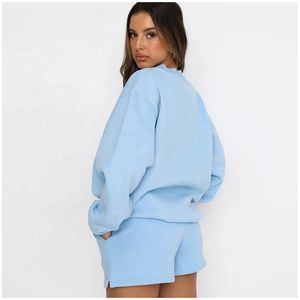 定制两件套短运动裤套装男女通用2021运动衫套装短件套慢跑者<span class=keywords><strong>2</strong></span>件套两件套短裤长裤套装 - Product Image 2