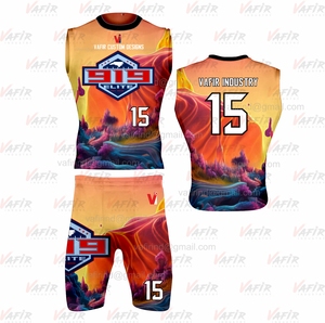 เสื้อเจอร์ซีย์ฟุตบอล7V7แบบระบายอากาศได้กางเกงขาสั้นชื่อทีมออกแบบได้ตามต้องการ - Product Image 6