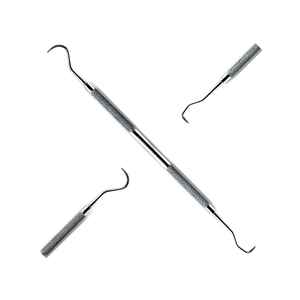 Détartreur Jacquette Détartreur dentaire antérieur Détartreur d'instruments en acier argenté Double extrémité Instruments dentaires de haute qualité - Product Image 1