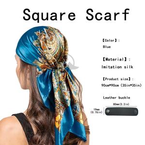 Foulard en soie imprimé personnalisé pour femmes 2025 motif floral intemporel ethnique Long printemps toutes saisons foulard de luxe fabriqué artisanalement - Product Image 5