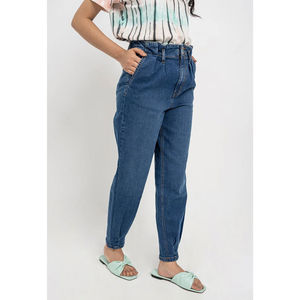 Custom Made Streetwear <b>Women's</b> Denim Jeans Pants High Quality Vintage Loose Fit Straight Pants OEM Serviced Cheap Price - Product Image 1