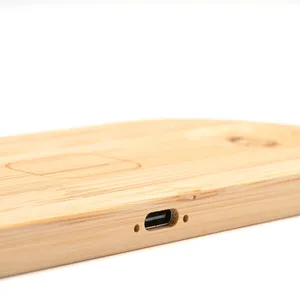 Base di Ricarica in Bambù 3-in-1 Personalizzata per Set Regalo di Gadget - Product Image 2