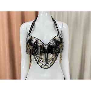 Forte demande avec des ensembles de soutien-gorge et de culottes à prix raisonnable Danse du ventre perlée avec qualité d'exportation - Product Image 3