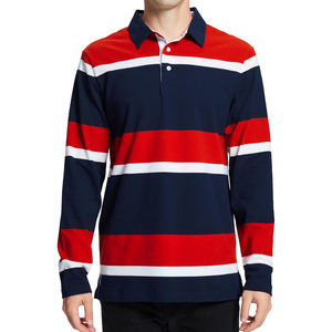 New Design Men's Neckline Embroidered <b>Long</b> <b>Sleeve</b> Polo T-<b>Shirt</b> Cotton Business Casual Team Workwear Men's Polo <b>Shirt</b> - Product Image 2