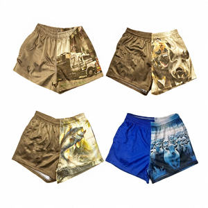 Short de rugby classique personnalisé par sublimation OEM Short de rugby d'entraînement de pêche de camion en nylon - Product Image 2