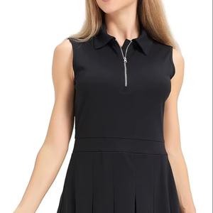 Vêtements de golf décontractés pour femmes, tricotés, couleur unie, au-dessus du genou - Product Image 1