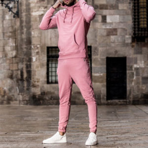 Conjunto Deportivo Unisex Personalizable de Último Diseño, Holgado, con Chaqueta Cortavientos con Capucha, Estilo Urbano, 100% Algodón - Product Image 6