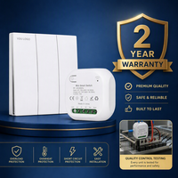Module de relais intelligent Wi-Fi auto-alimenté 1 ou 2 voies pour contrôle d'éclairage, projets B2B OEM ODM pour la maison et le bureau