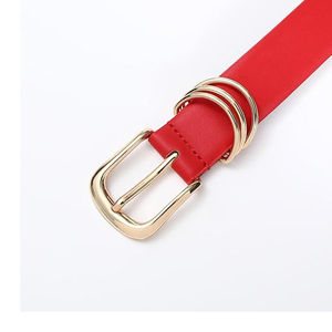 Cinturones de Cuero Genuino para Hombre, Hebilla Cuadrada de Cobre Vintage, Estilo Formal, Casual y de Negocios, Suministro OEM, Diseño Sólido - Product Image 4