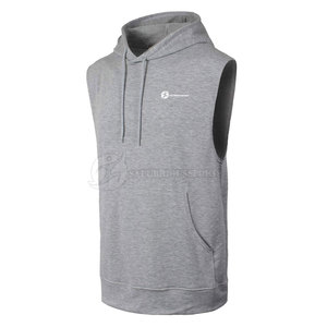 Sudadera con capucha sin mangas para hombre 2024 con patrón sólido, último diseño, técnica teñida lisa, Sudadera con cuello con capucha de invierno - Product Image 1