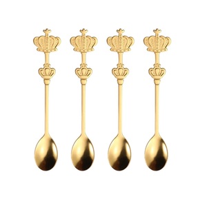 Qualité supérieure et design d'aspect moderne Ensemble de cuillères à poignée en forme de plume en acier inoxydable et métal fait à la main - Product Image 2