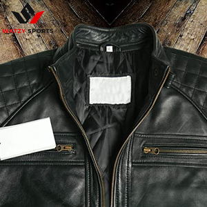 Men's Genuine Leather Biker <b>Jacket</b> Wholesale Vintage Brown Distressed Lambskin Motorcycle <b>Jacket</b> Customized Formal Black Brown - Product Image 4