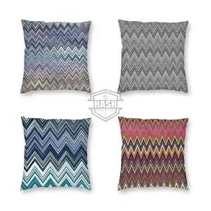 Color Stripe Throw Pillow Covers Cushion Covers Double Sided Printing with Hidden Zipper for Outdoor Patio Garden Living Room