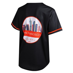 Maillot de baseball imprimé à col en V sans manches, respirant, en polyester anti-humidité, fermeture boutonnée intégrale, qualité supérieure - Product Image 5