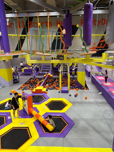 Parque de deportes temático cubierto para niños con temática hip-hop, sistema de obstáculos y juegos con trampolín de aluminio multizona - Product Image 4