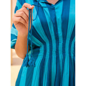 Vestido Kaftán Maxi de Gasa Floral de Rosa Del Sol para Ocasiones Especiales - Product Image 6