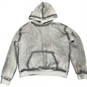 ผลิตเสื้อฮู้ดดี้ผู้ชายไซส์ใหญ่พิเศษแบบสั่งทำ ขายส่งเสื้อฮู้ดดี้ผ้าฝ้ายหนานุ่มหรูหรา 100% 500gsm ผ้าเฟรนช์เทอร์รี่ - Product Image 1