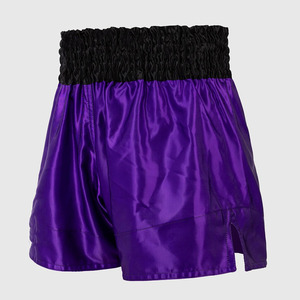 Shorts de Muay Thai Personalizados al por Mayor, 100% Poliéster, Pantalones de Kick Boxing, Cintura Media, Impermeables, Shorts Cortos, Ecológicos, Sólidos, Mixtos - Product Image 3