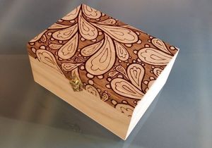 HANDMADE DESGIAN NATURAL <b>WOODEN</b> Premium Printed Home <b>Wooden</b> Tabletop <b>Spice</b> Box With Separate Compartments for <b>Spices</b> and - Product Image 3
