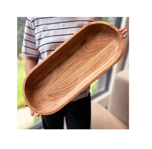 Cuenco de masa decorativo de madera para servir alimentos, cuencos de masa de madera de nuevo diseño de oliva para decoración de mesa, cuenco para servir, tamaño personalizado - Product Image 3