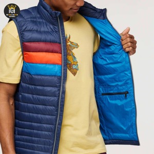 Veste d'hiver sans manches en nylon et coton pour hommes, nouveau style, design personnalisé multicolore - Product Image 1